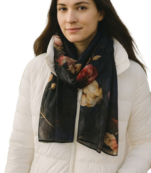 Women's patterned shawl 70x180