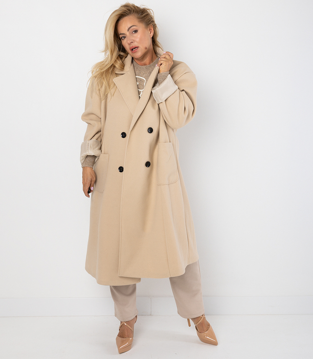 Women's long loose oversized coat CINDY