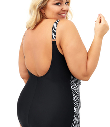 Swimsuit with extended jersey