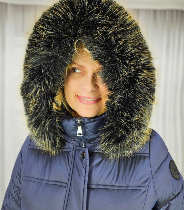 Long quilted winter warm coat with hood ARCTICA jacket