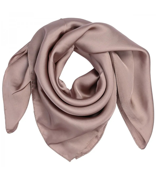 Delicate smooth scarf shawl single color elegant 70x70 cm