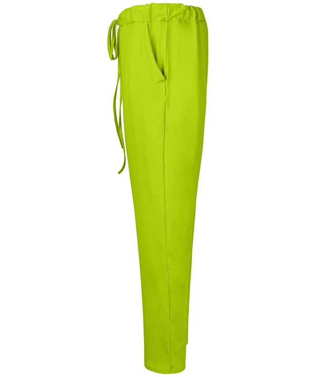 Women&#39;s fabric trousers with a BAGGY tab