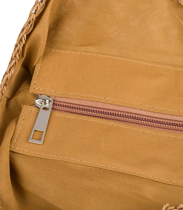 Torba damska plażowa boho ażurowa na lato koszyk shopper