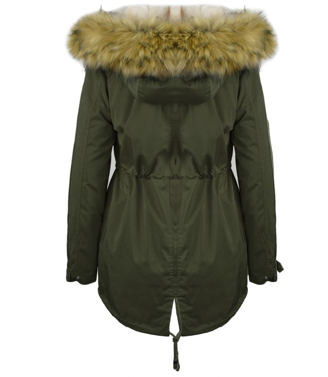 Stylish parka coat winter 2in1 teddy bear