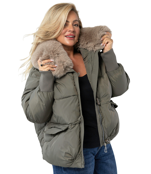 IRMA winter bomber jacket with detachable sheepskin jacket