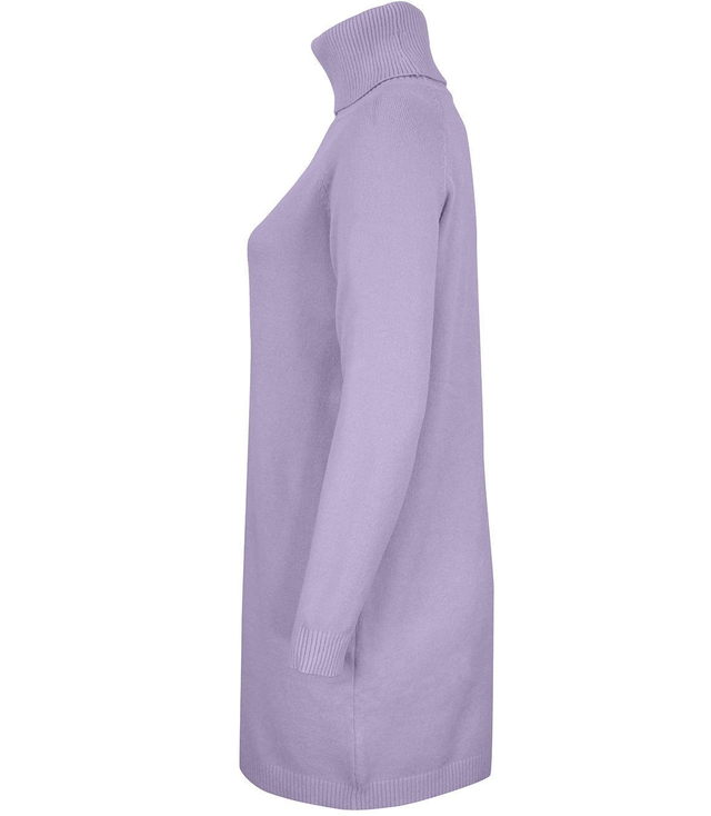 Luźna Sukienka dzianinowa Golf WEŁNA +SIZE