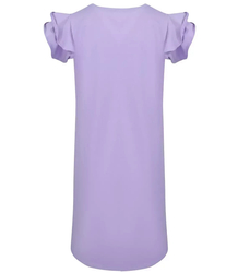 Cotton simple dress with frills