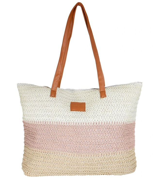 Mega large summer beach bag, braided, 3 colors