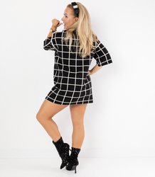 Trapeze Patterned Knit Dress TWIGGY
