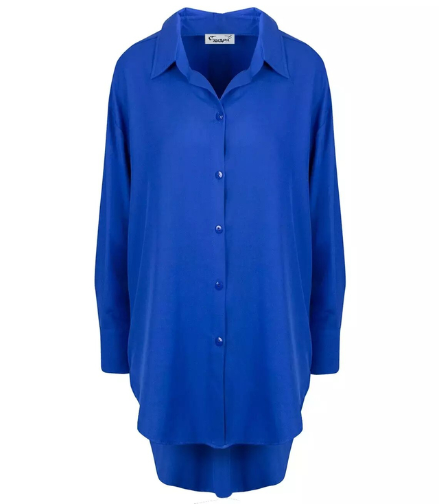 Długa luźna koszula tunika BASIC Plus Size