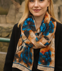 Women's patterned shawl 70x180