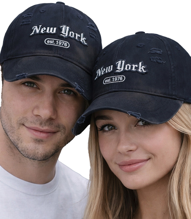 NEW YORK UNISEX baseball cap with decorative patch