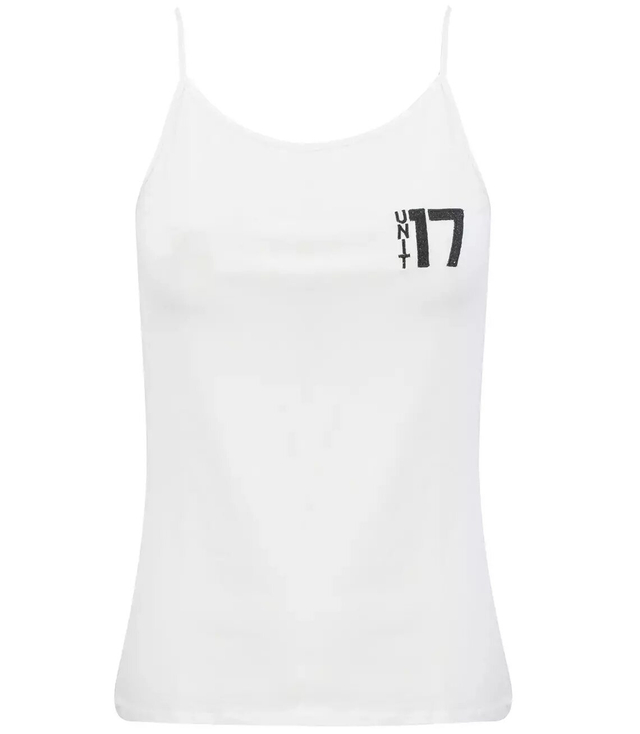 White cotton sleeveless top