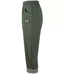 3/4 stripe thin elasticated trousers