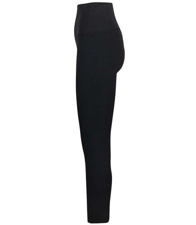 Slimming black high-waist leggings