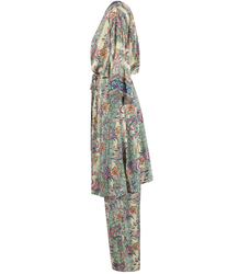 A colorful set of pants and kimono with boho hippie ethnic patterns MANDALA