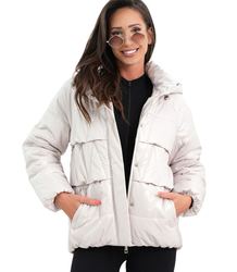 Women's insulated bomber jacket with quilting JAGNA