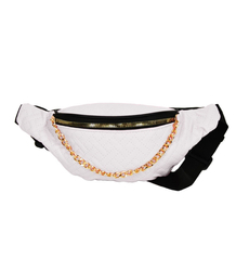 Stylish waist bag with a chain