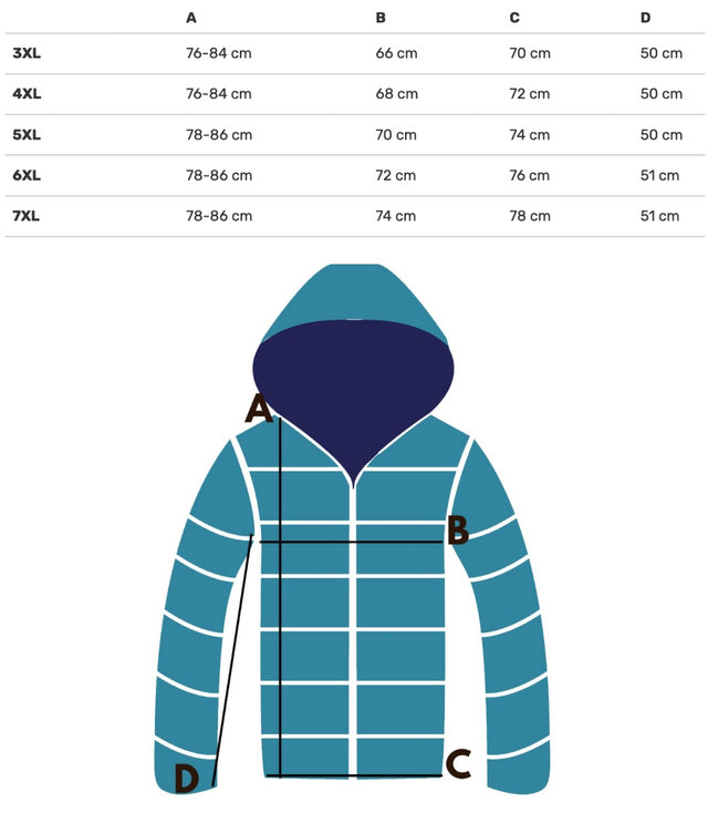 Warm winter jacket with fur hood URBAN EXPLORER PLUS SIZE