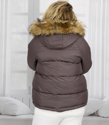 WINTER QUEEN warm winter jacket longer bomber jacket