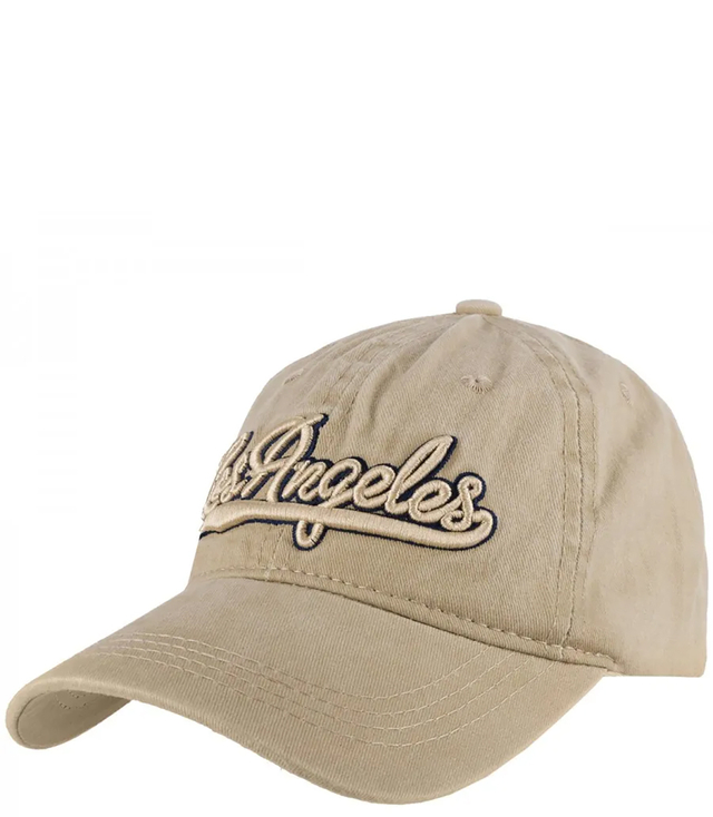 Vintage destroyed adjustable unisex embroidered baseball cap LOS ANGELES