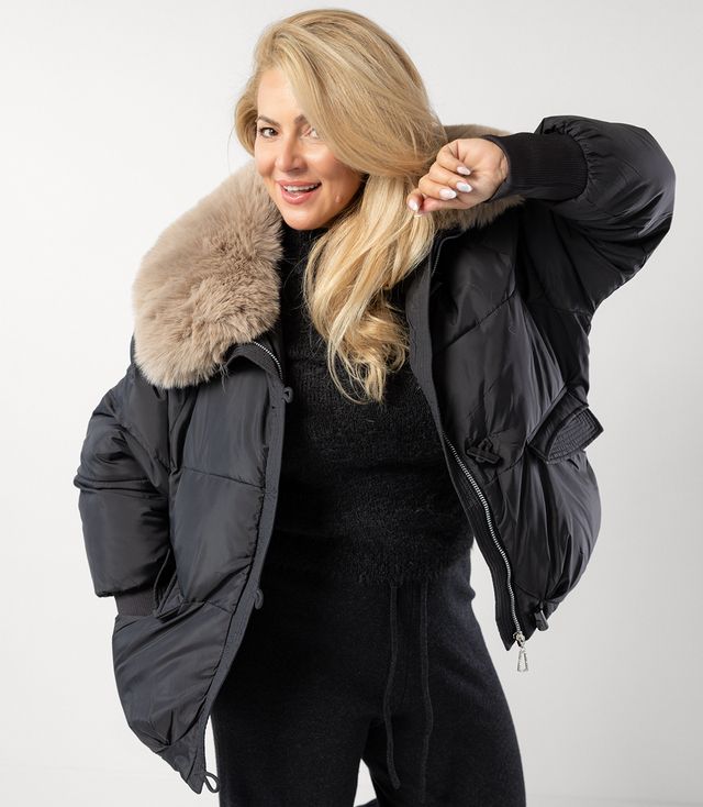 IRMA winter bomber jacket with detachable sheepskin jacket