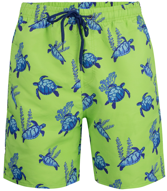 Swimming shorts with nautical print all over patterns