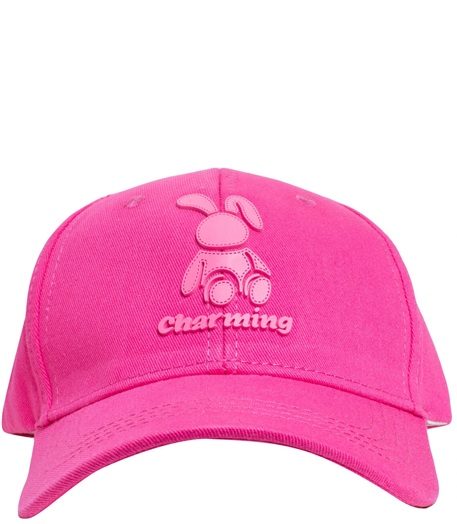 Children's baseball cap decorated with a bunny patch