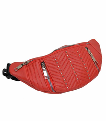 Large waist pack with zippers