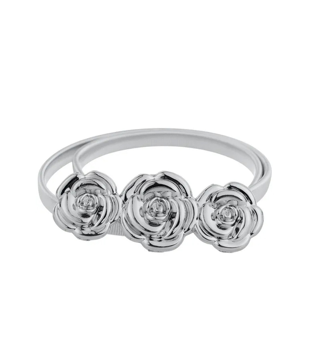 Women's decorative belt for dress with roses