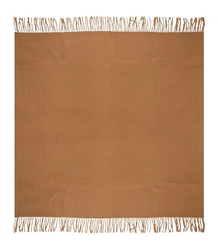 One-color shawl shlik scarf with fringe GRACE