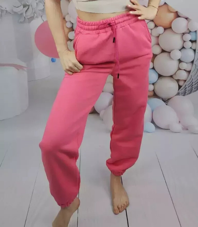 Klasyczne spodnie dresowe bawełna jednokolorowe