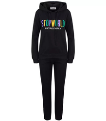 Tracksuit, pants, sweatshirt, matching set, inscription