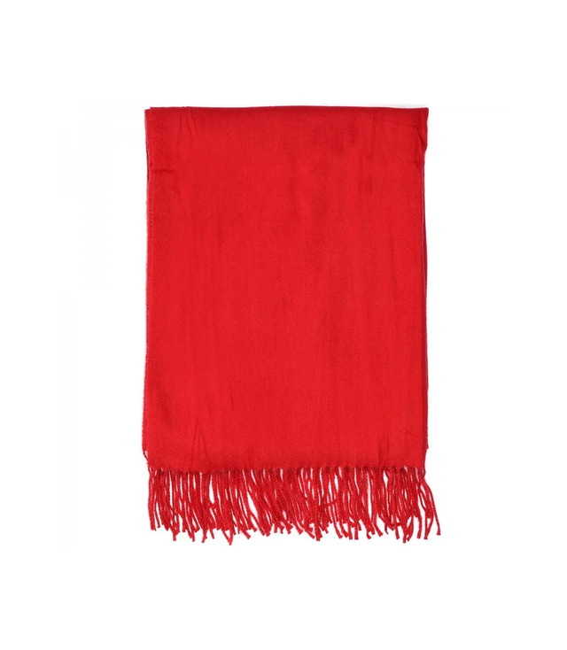 Soft large shawl with tassels uniform classic