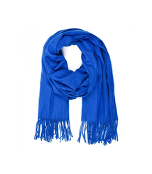 Soft large shawl with tassels uniform classic