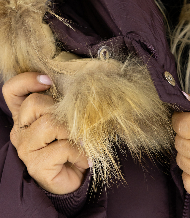 Warm winter jacket trapeze cut COCO