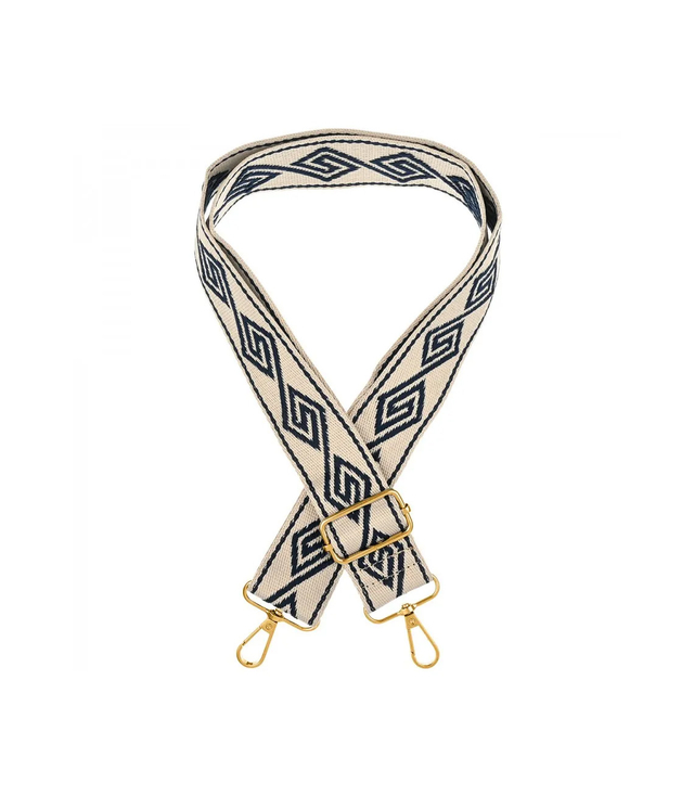 Fashionable braided wide purse strap adjustable