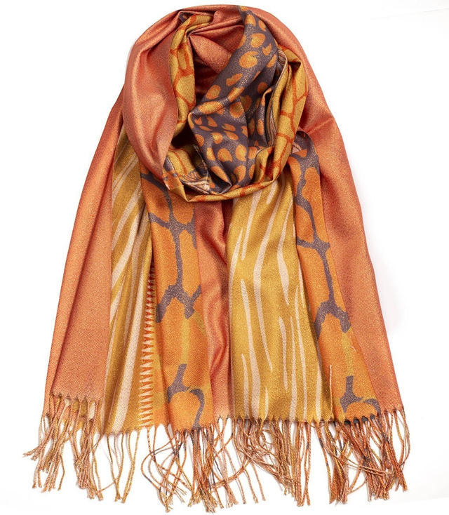 Beautiful shawl scarf scarf pattern ETNO Gloss