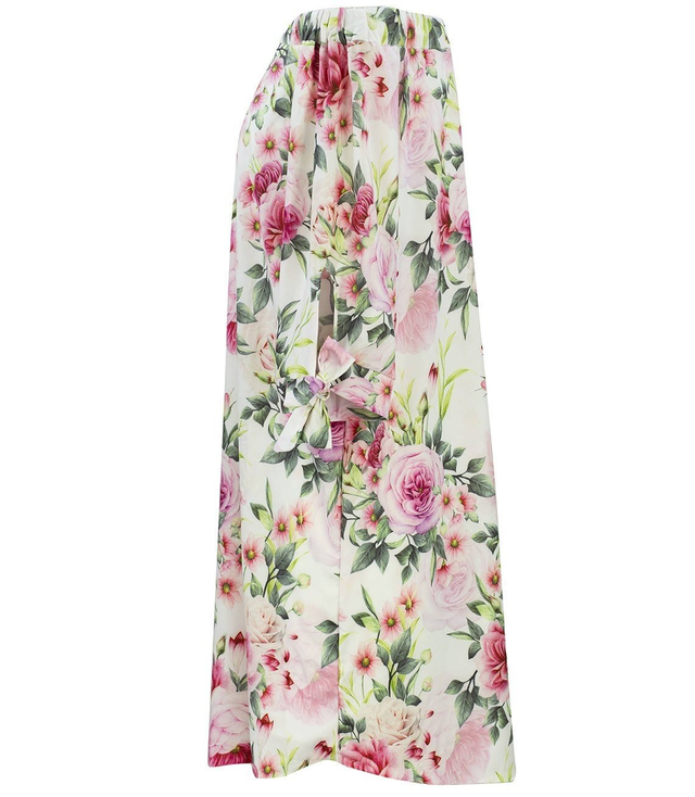 Spanish tunic mini dress with beautiful flowers