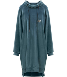 Sukienka Welurowa bluza dresowa z napisami