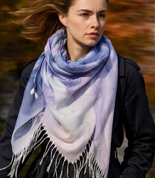 Women's floral pattern scarf 180x70