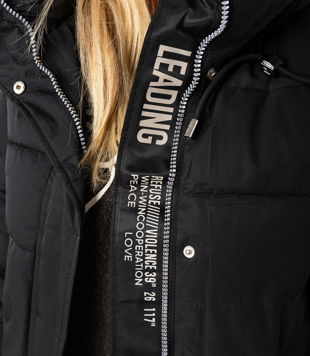 Long winter quilted coat SUZANA warm jacket PLUS SIZE