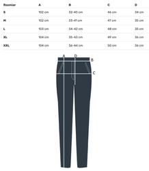 Comfortable sweatpants made of soft material with white insert at the waist LUNA