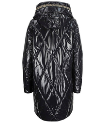 Long winter quilted shiny JACKET