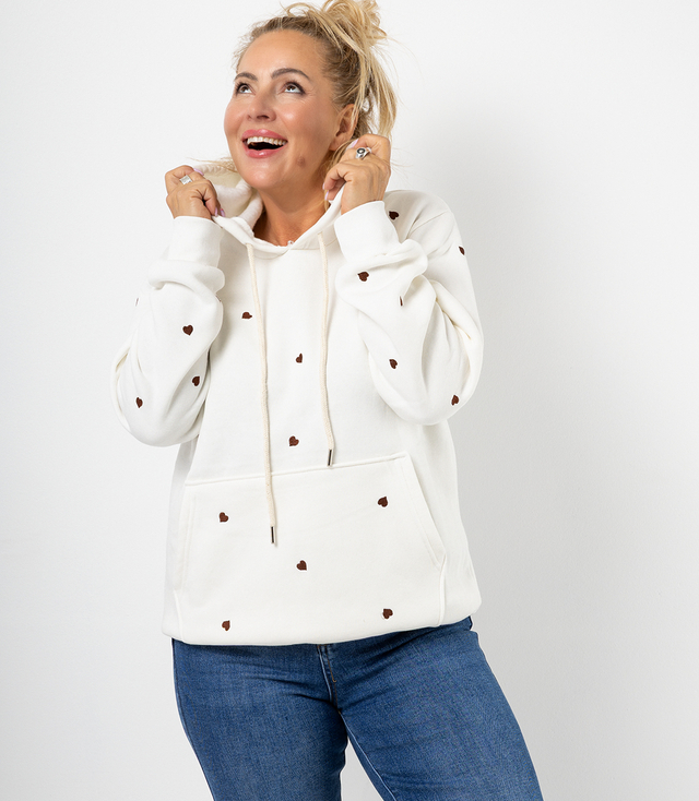 Urocza bluza hoodie kangurka z kapturem VALENTINE