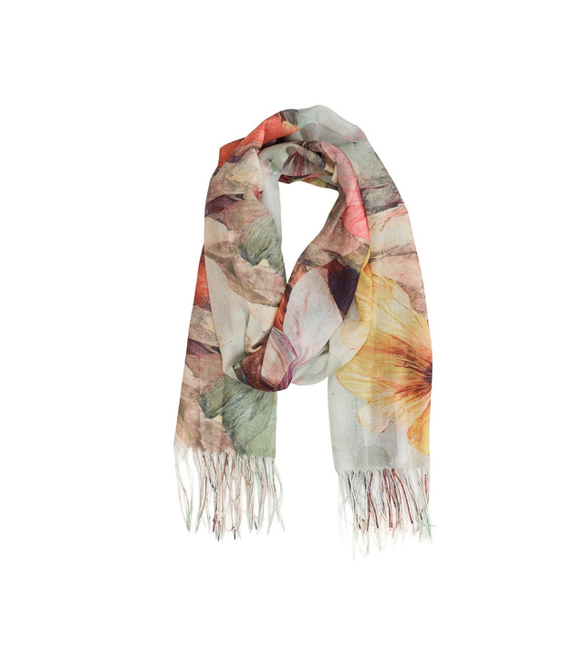 Women's floral pattern scarf 180x70