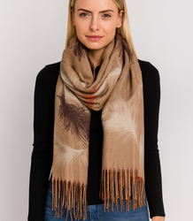 Shawl Scarf Tassel warm floral pattern soft smooth 180x70 cm