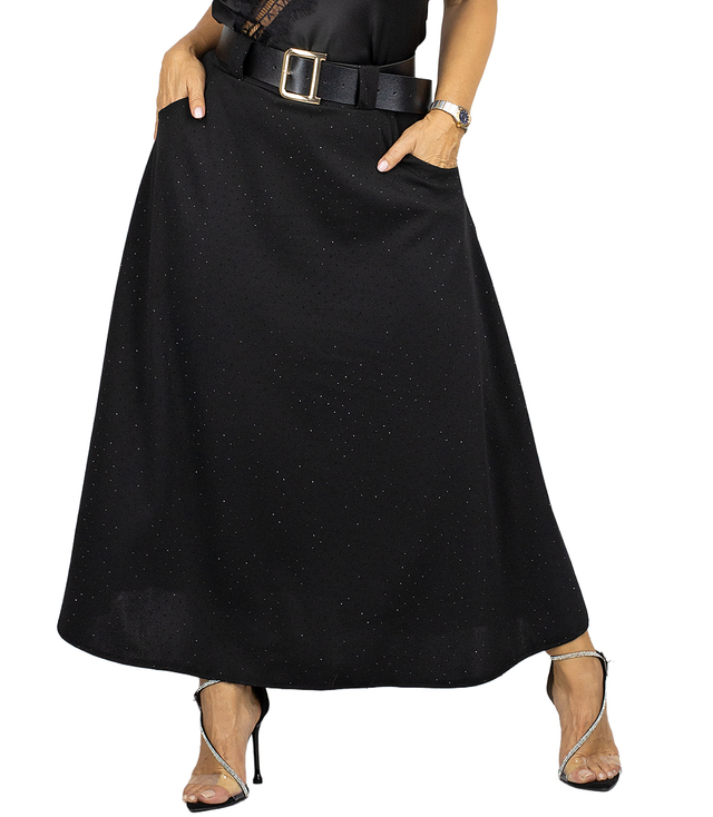 Stylowa spódnica maxi z cekinami elegancka