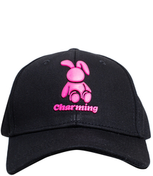 Children's baseball cap decorated with a bunny patch