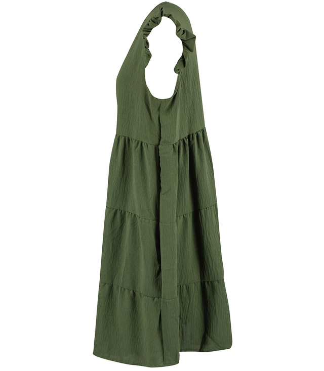 Lovely, loose, oversize midi summer dress with ruffles, IZABELL